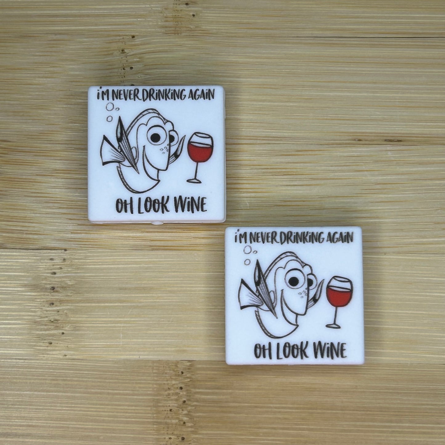 I’m Never Drinking Again, Oh Look Wine Focal Bead