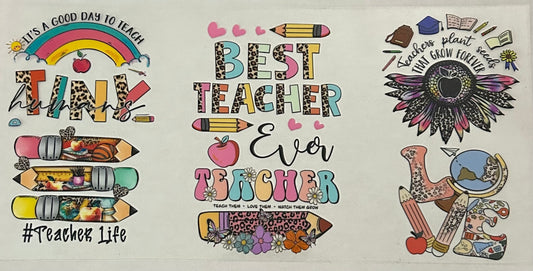 Best Teacher Ever Cup Wrap