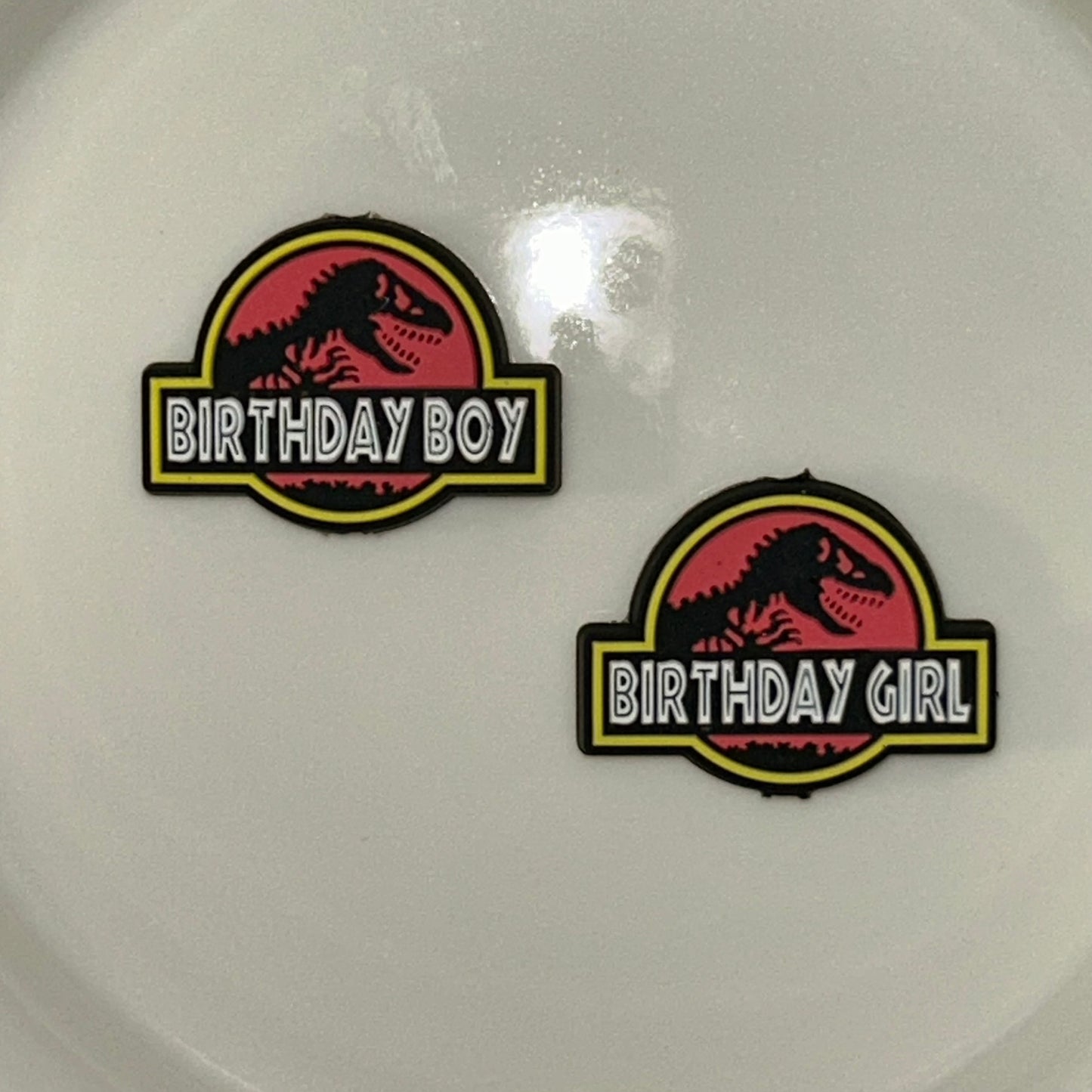 Jurassic Happy Birthday Focal Bead