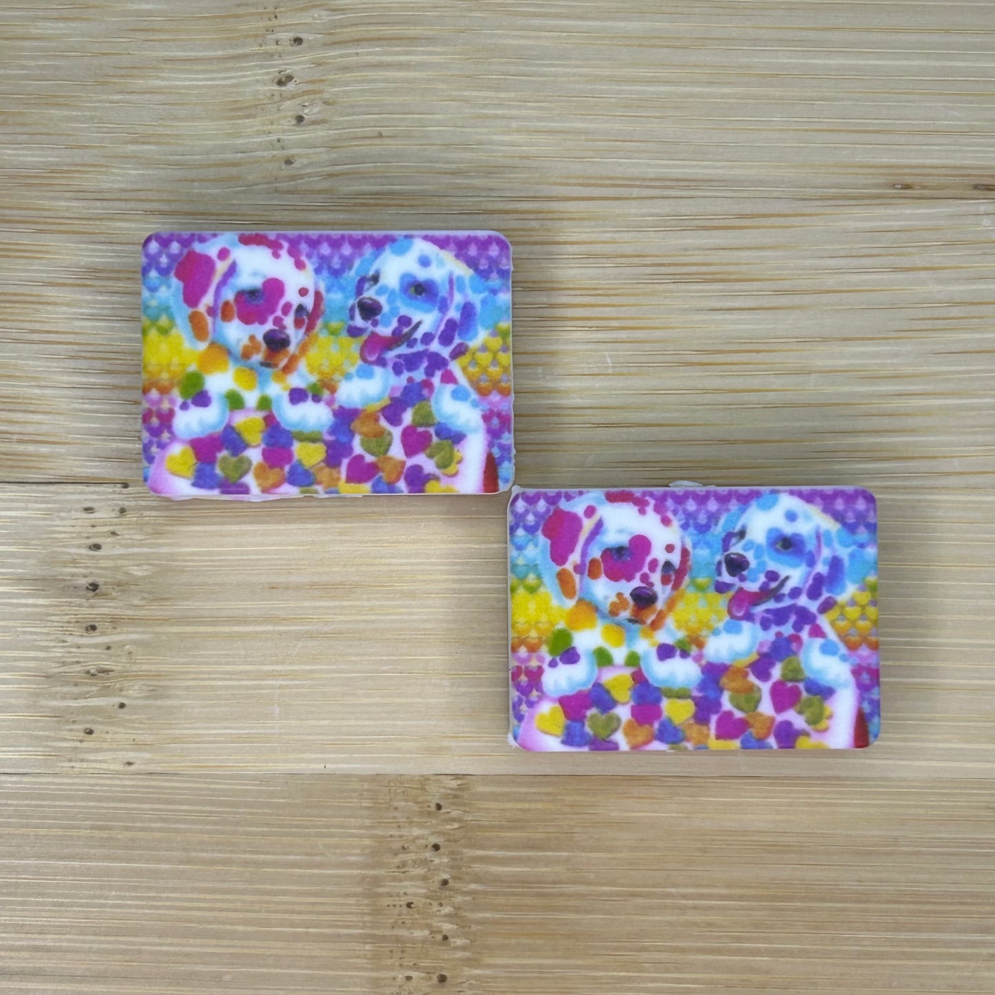 Lisa Frank Dalmatians Focal Bead