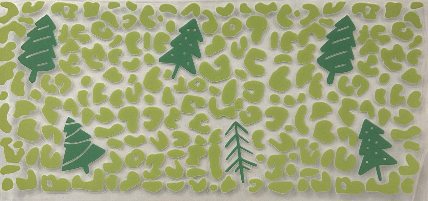 Green Cheetah Tree Cup Wrap