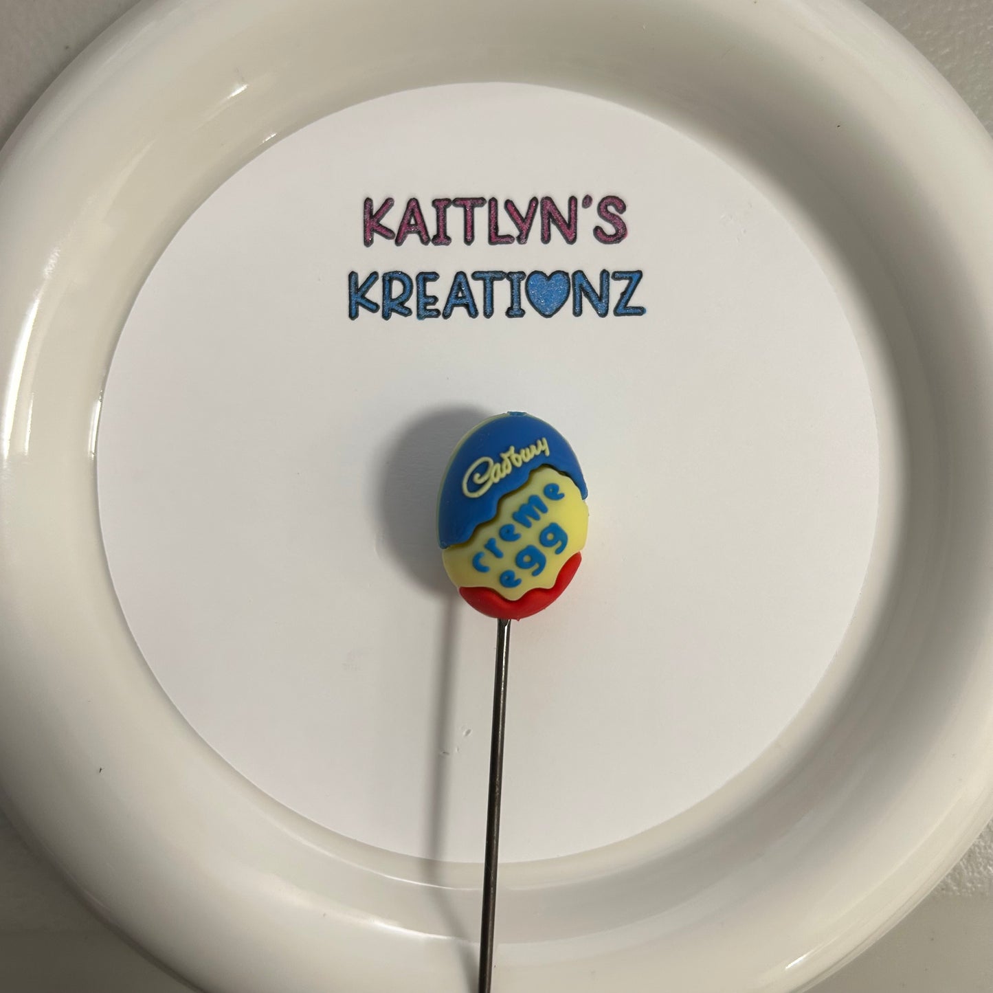 3D Cadbury Creme Egg Focal Bead
