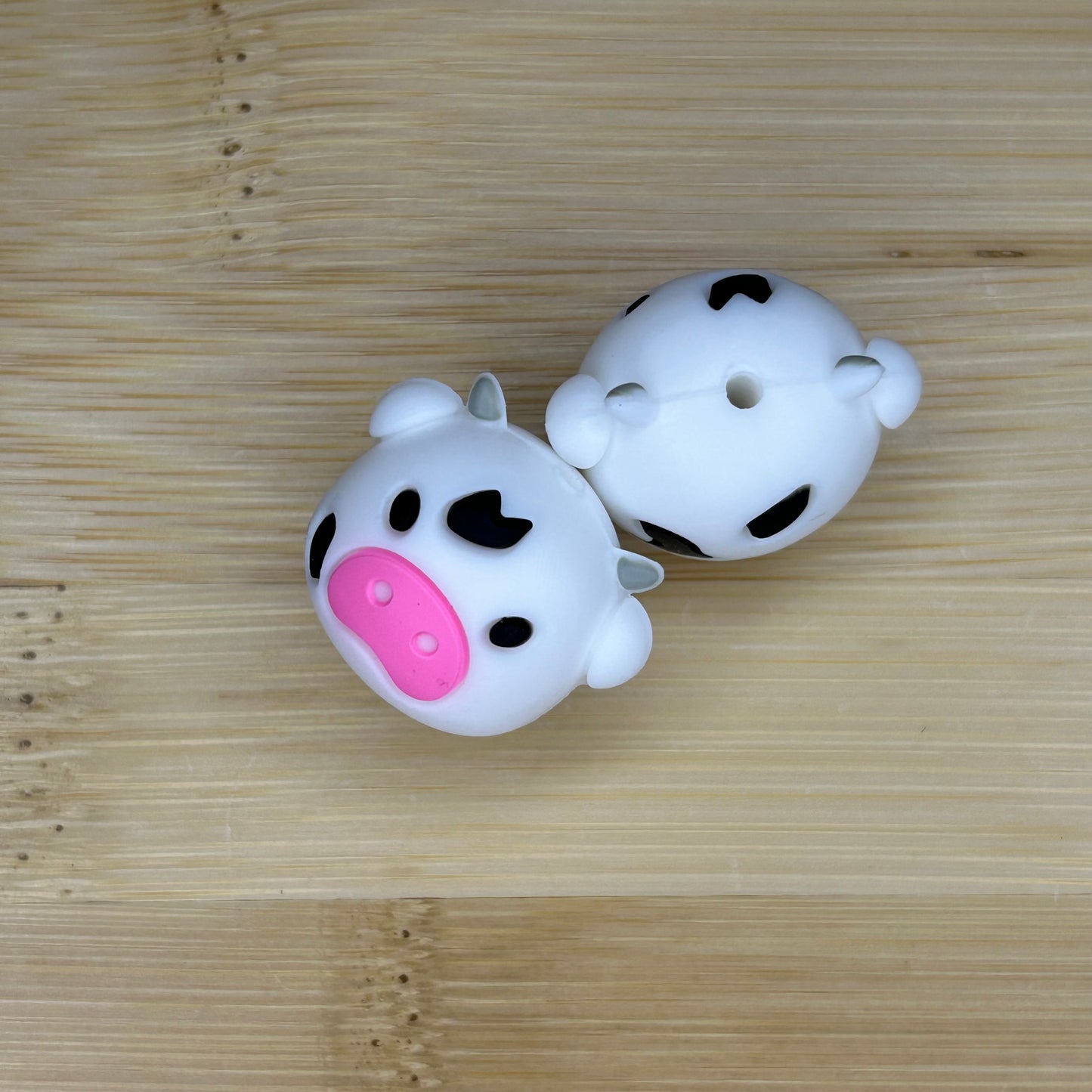 3D Cow Head Focal Bead