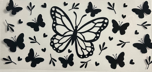 Black Butterfly Cup Wrap