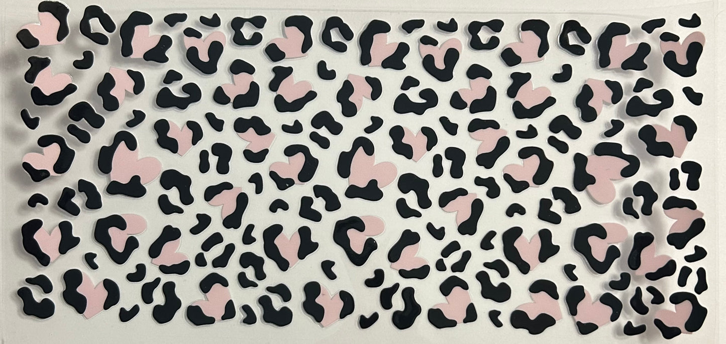 Heart Cheetah Cup Wrap