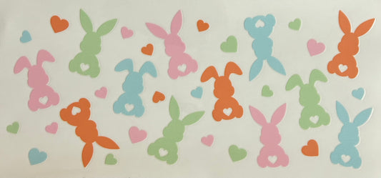 Colorful Bunnies Cup Wrap