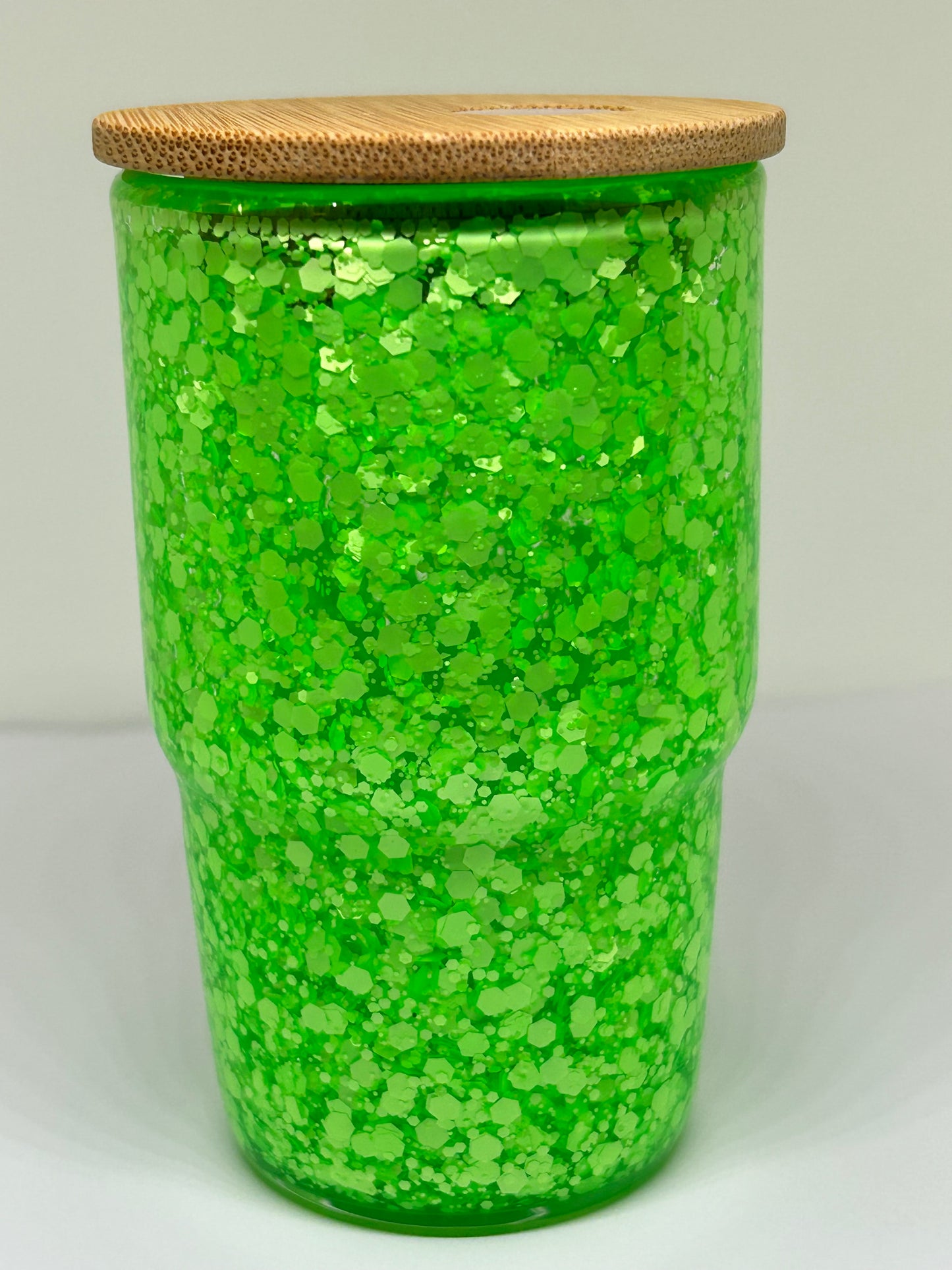 4oz Glass Tumbler with Wooden Lid