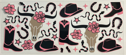 Western Cow Girl Cup Wrap