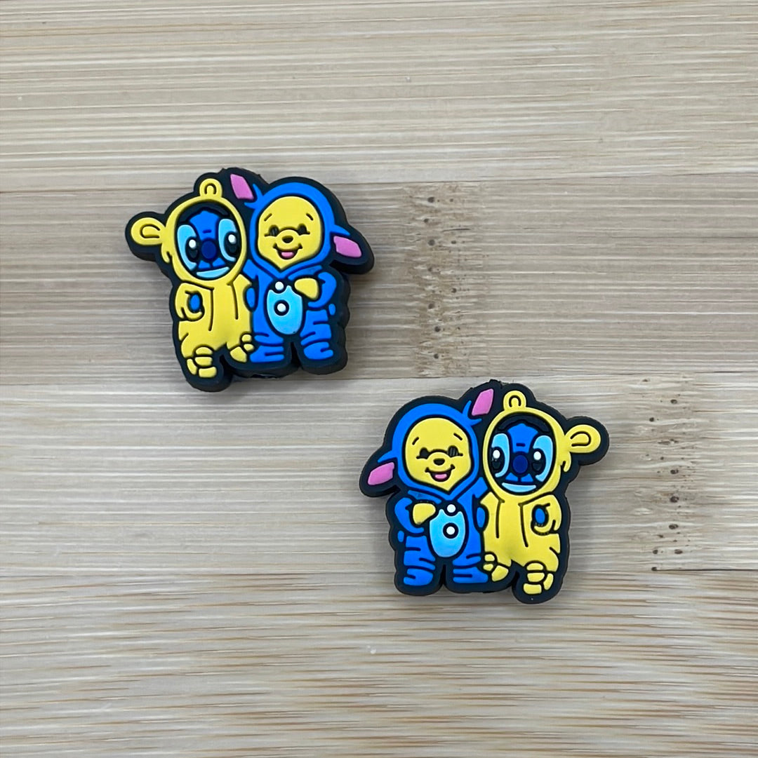 Stitch and Pooh Bear Focal Bead