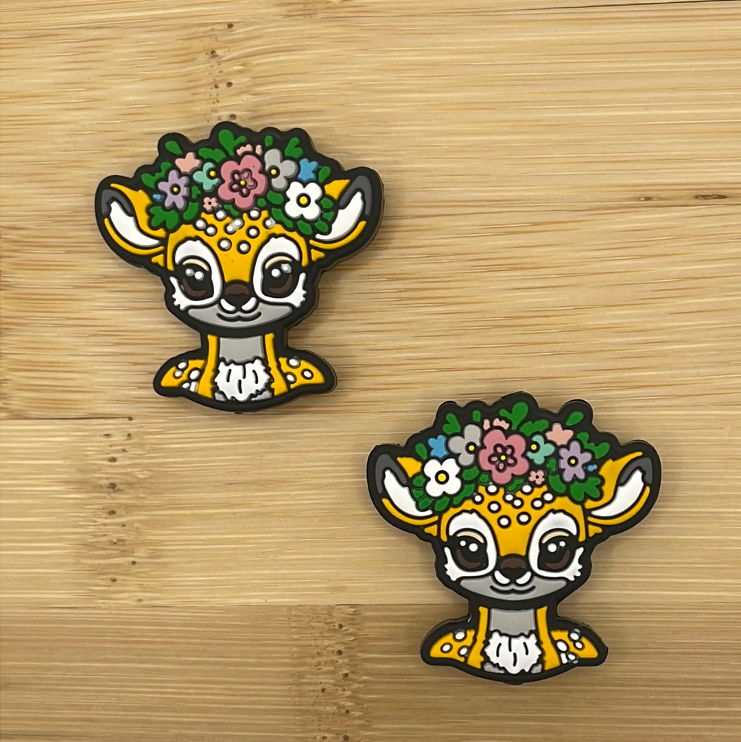 Flower Fawn Focal Bead
