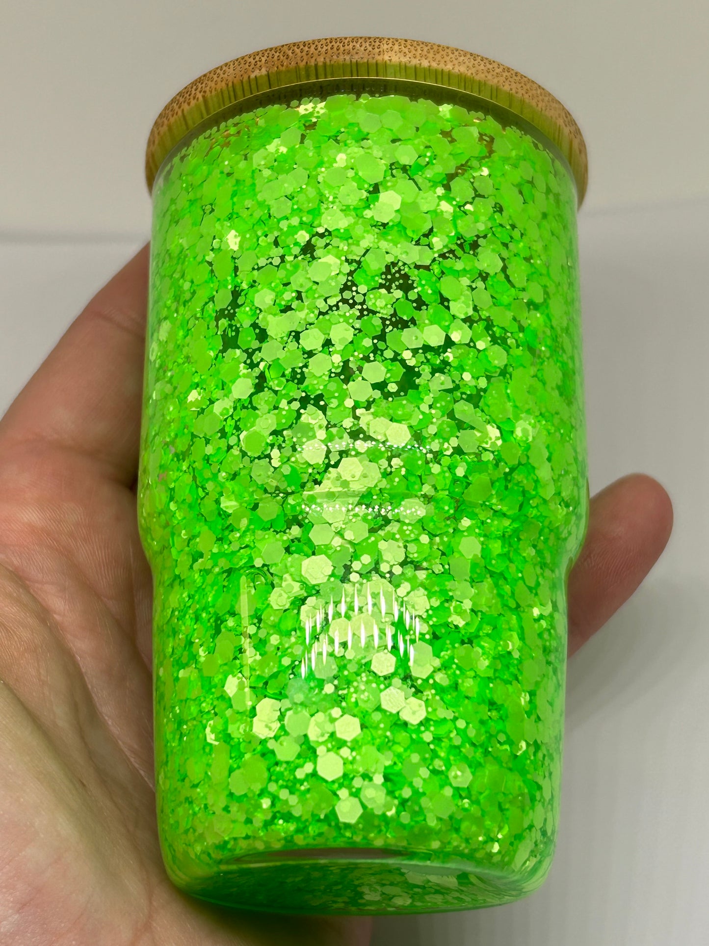4oz Glass Tumbler with Wooden Lid
