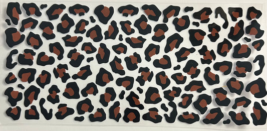 Brown Cheetah Cup Wrap