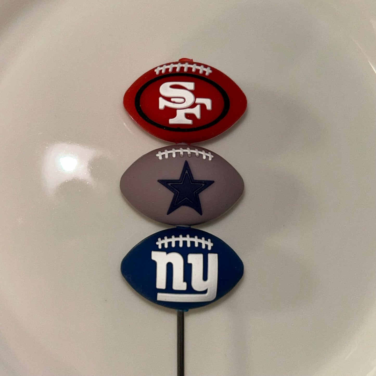 3D Football Focal Beads