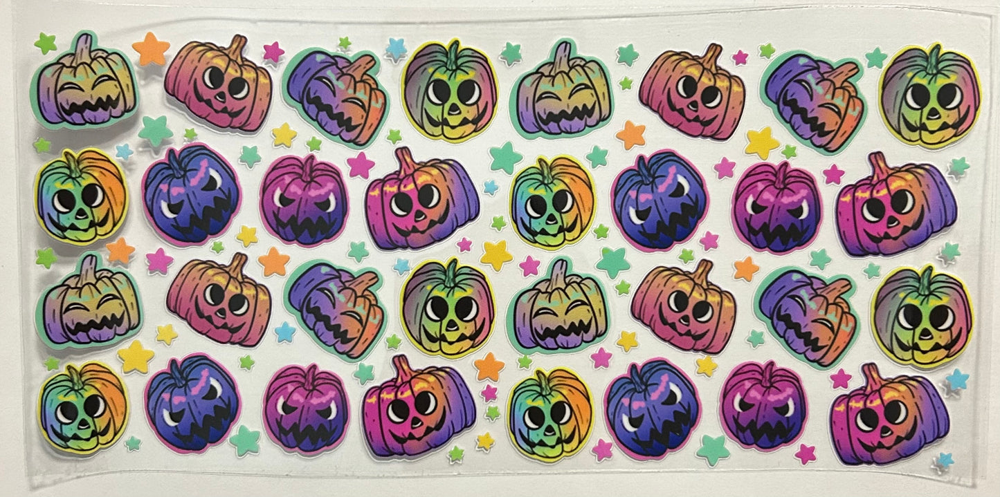 Pumpkin Faces Cup Wrap