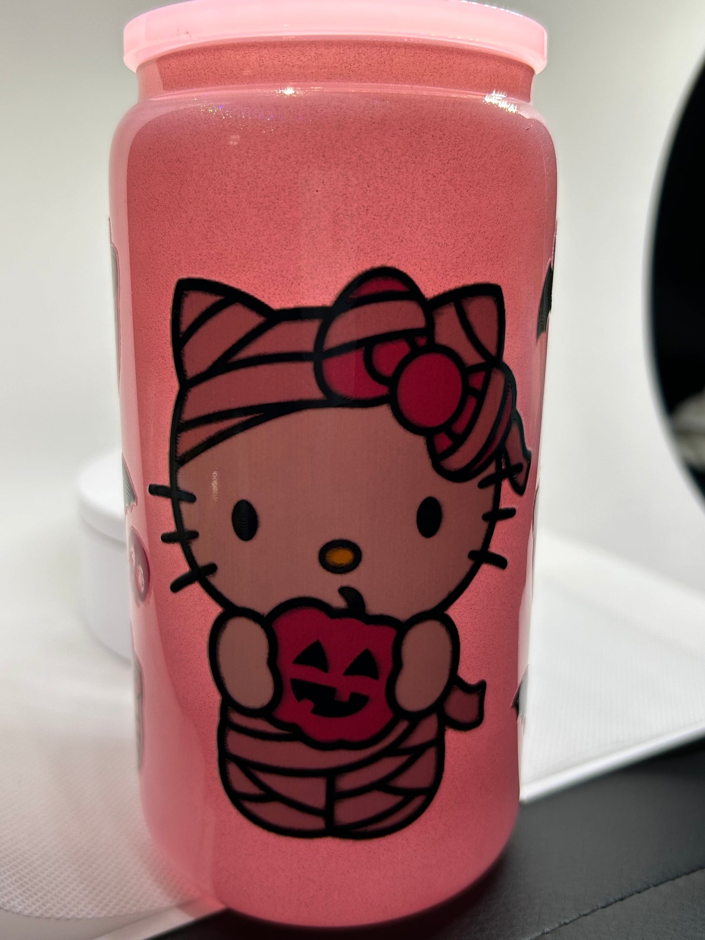Halloween HK 16oz Glass Tumbler