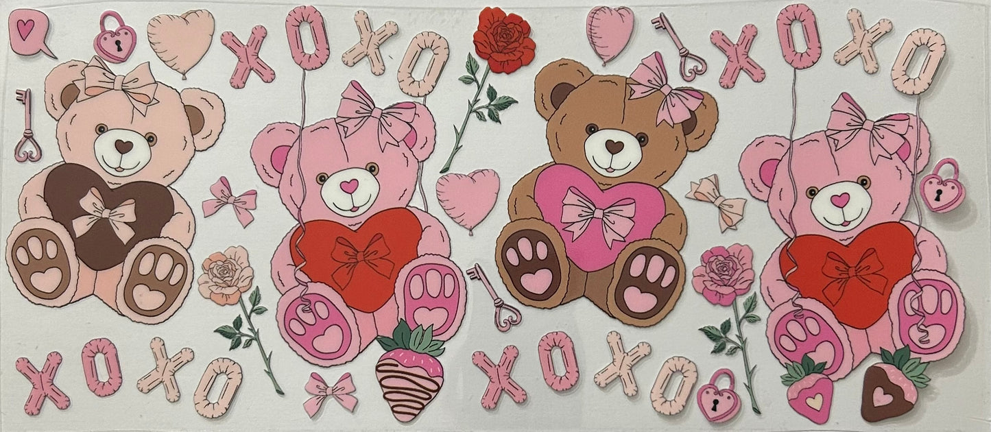 Valentine Teddy Cup Wrap