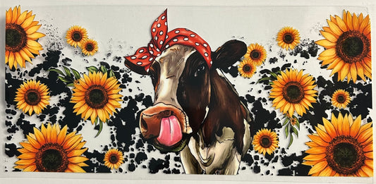 Bandana Cow Cup Wrap