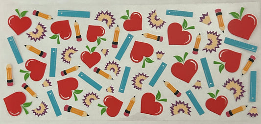 Apple and Pencil Shaving Cup Wrap