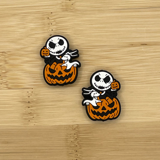 Jack and Zero Jack-O-Lantern Focal Bead