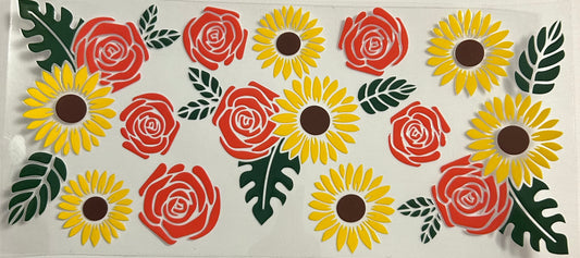 Rose and Sunflower Cup Wrap