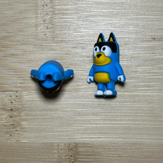 3D Dark Blue Bluey Focal Bead
