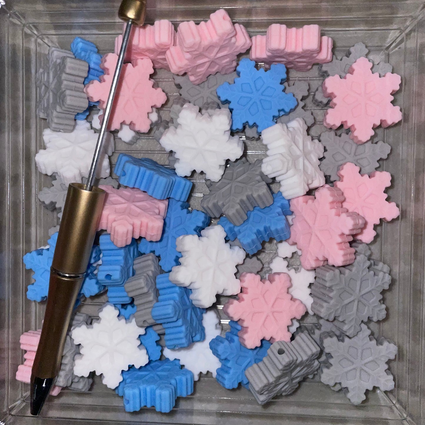 Snowflake Focal Bead