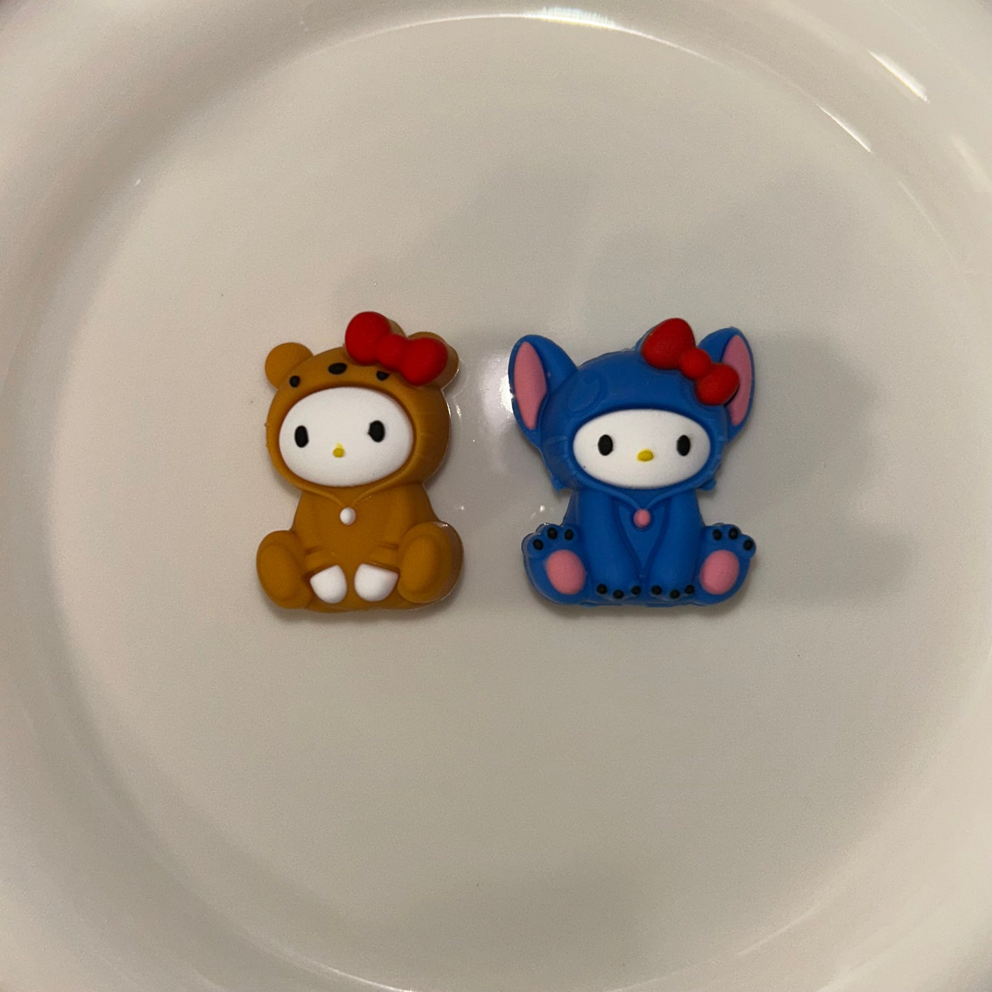 3D HK Pooh Bear & Stitch Focal Bead