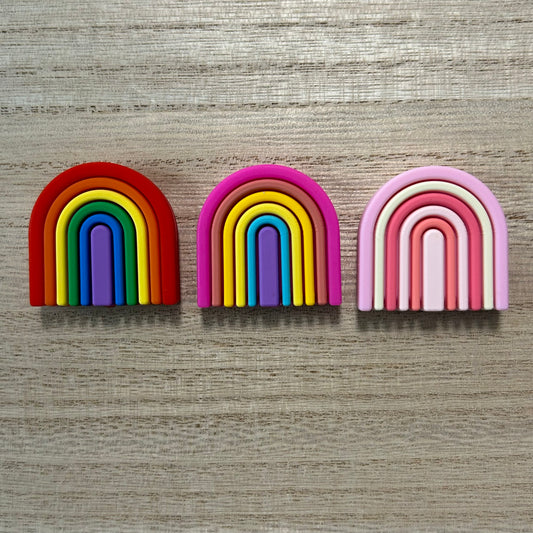 3D Rainbow Focal Bead