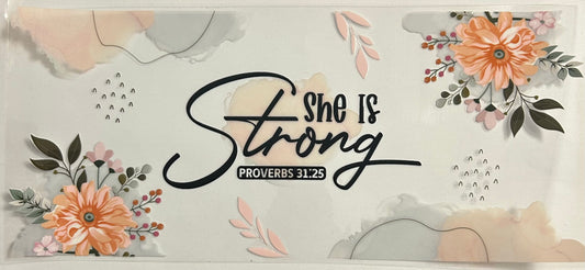 She is Strong Cup Wrap