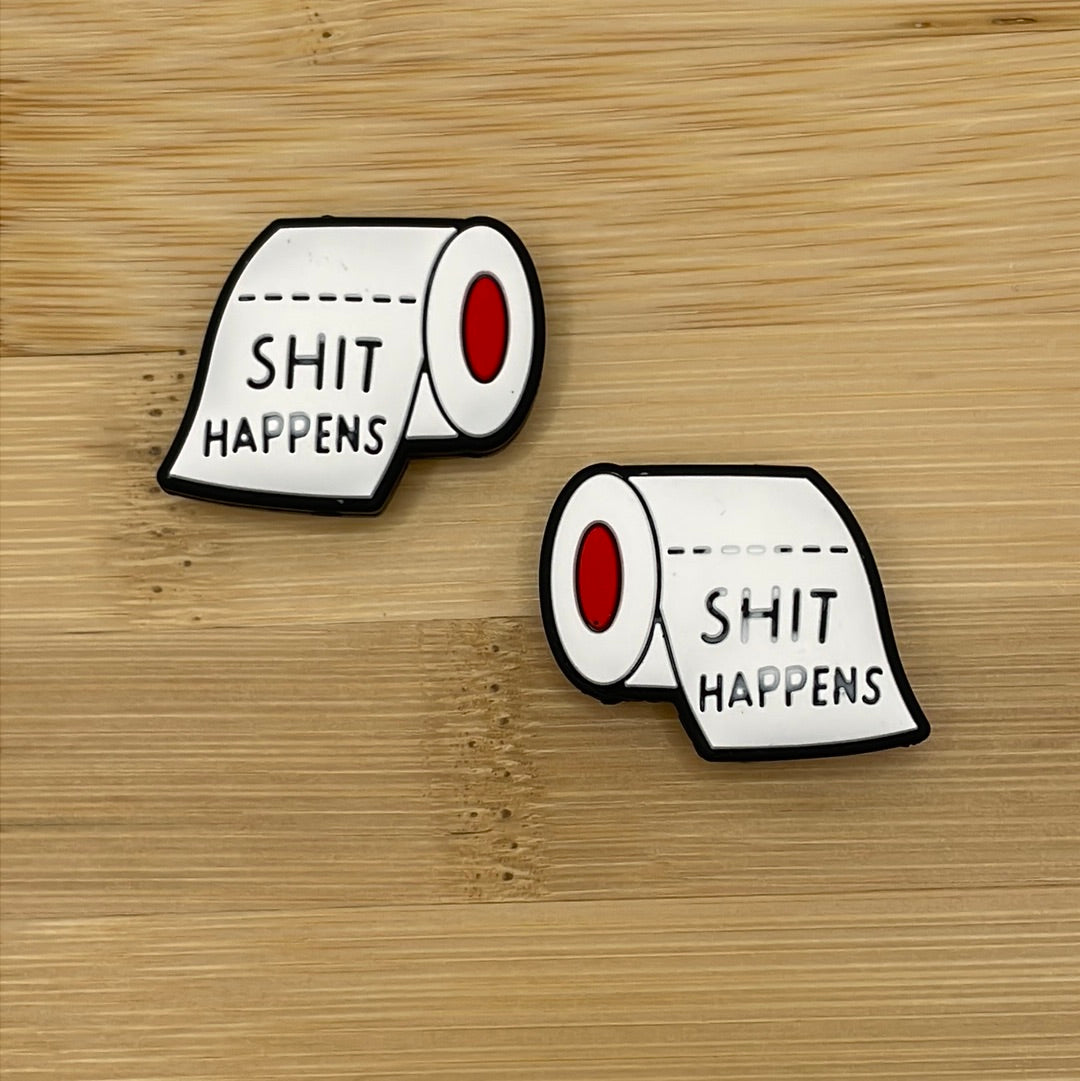 Shit Happens Toilet Paper Focal Bead