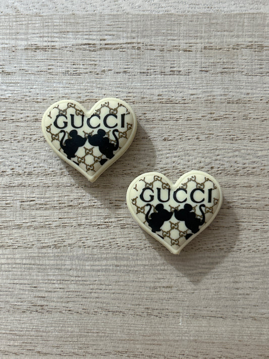Minnie & Mickey Designer Heart Focal Bead