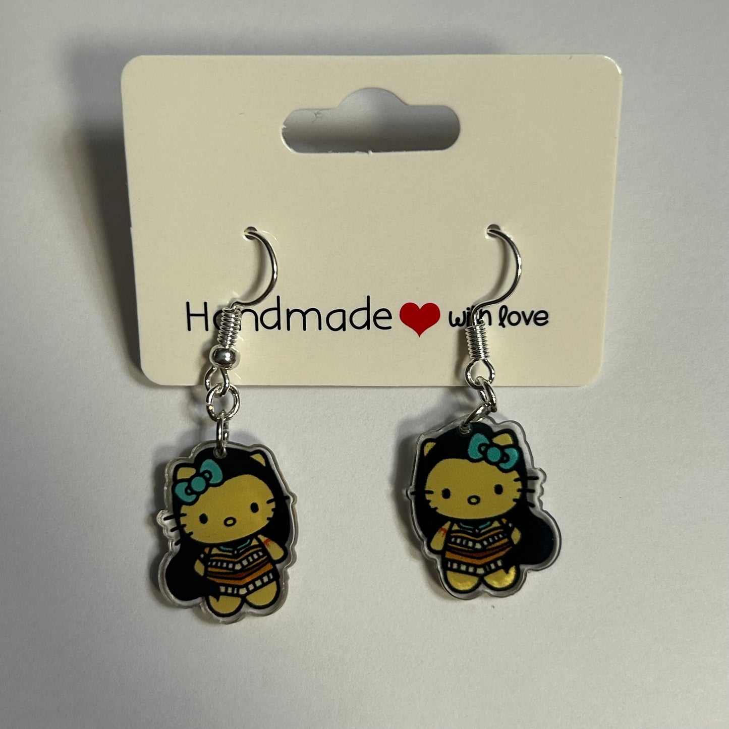 Hello Kitty Cosplay Acrylic Earrings