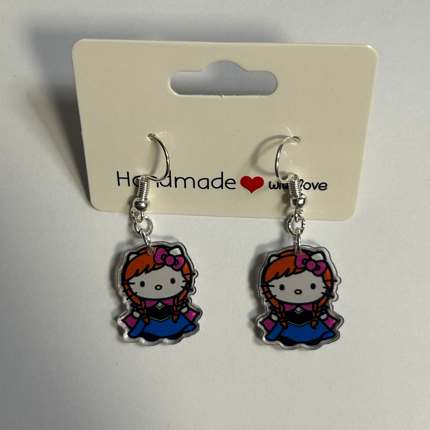 Hello Kitty Cosplay Acrylic Earrings