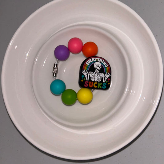 Everything Sucks Cup Charm