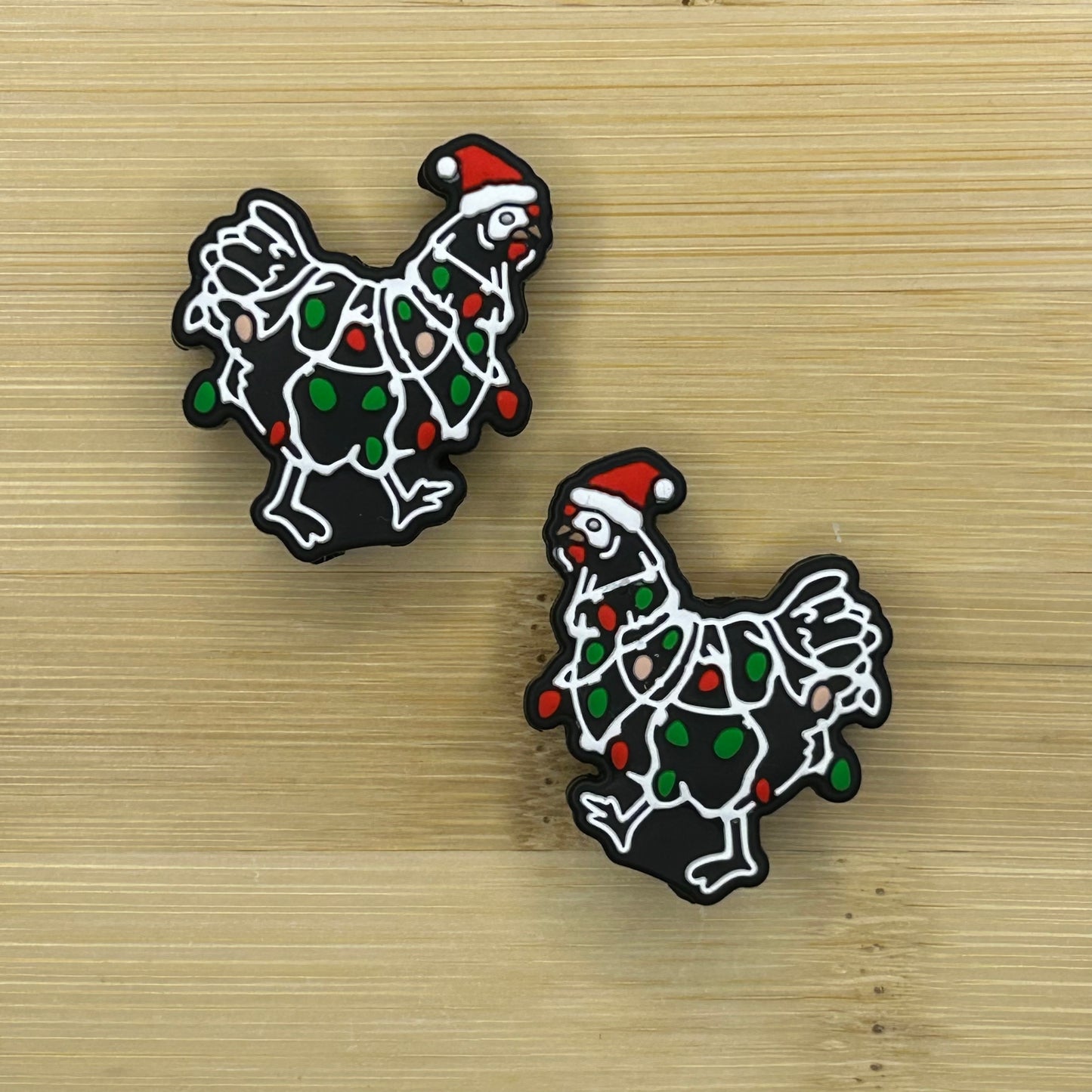 Christmas Chicken Focal Bead