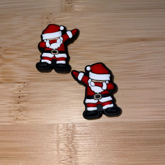 Dabbing Santa Focal Bead