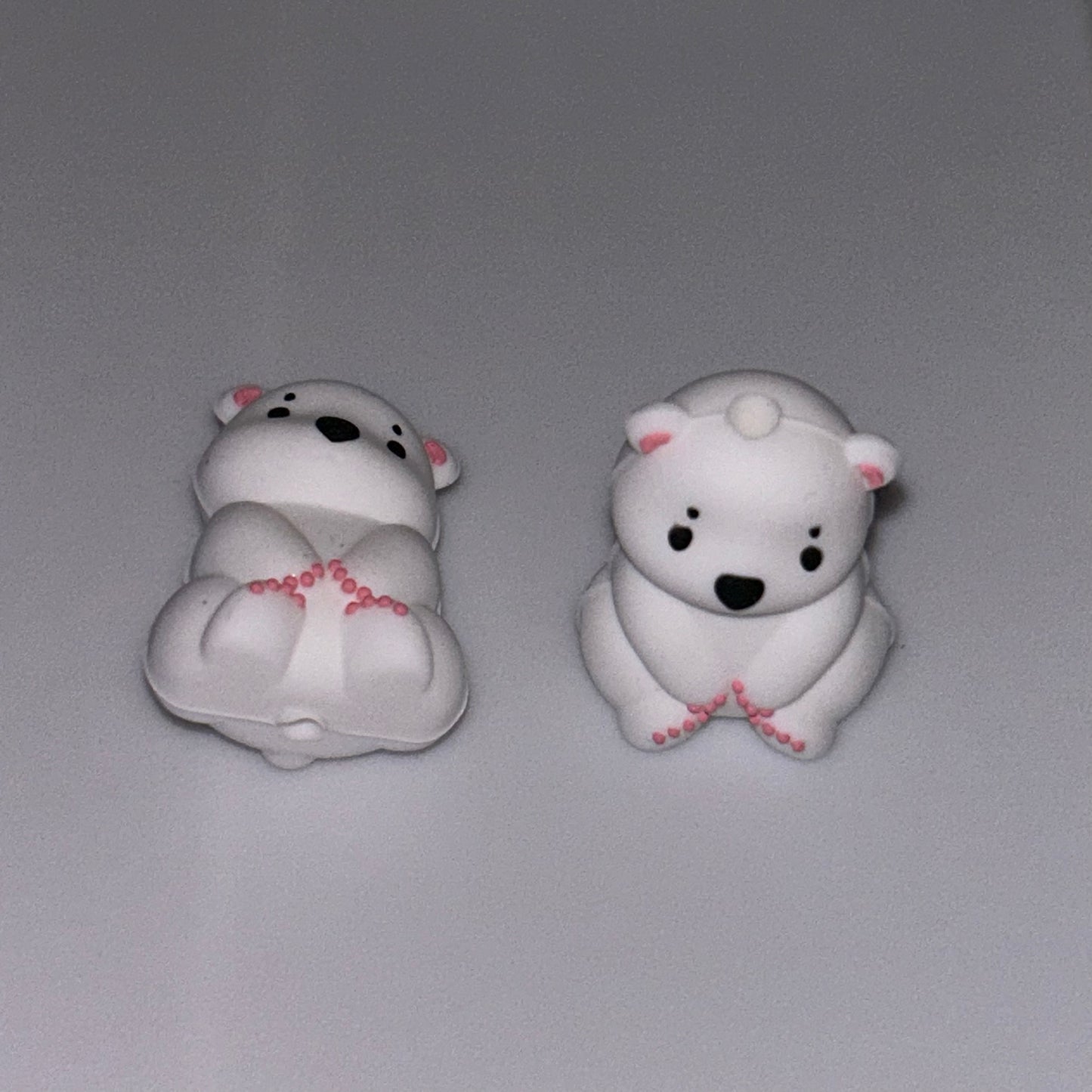 3D Polar Bear Focal Bead