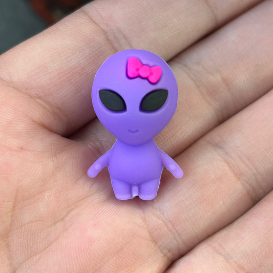 3D Alien with Bow Focal Bead