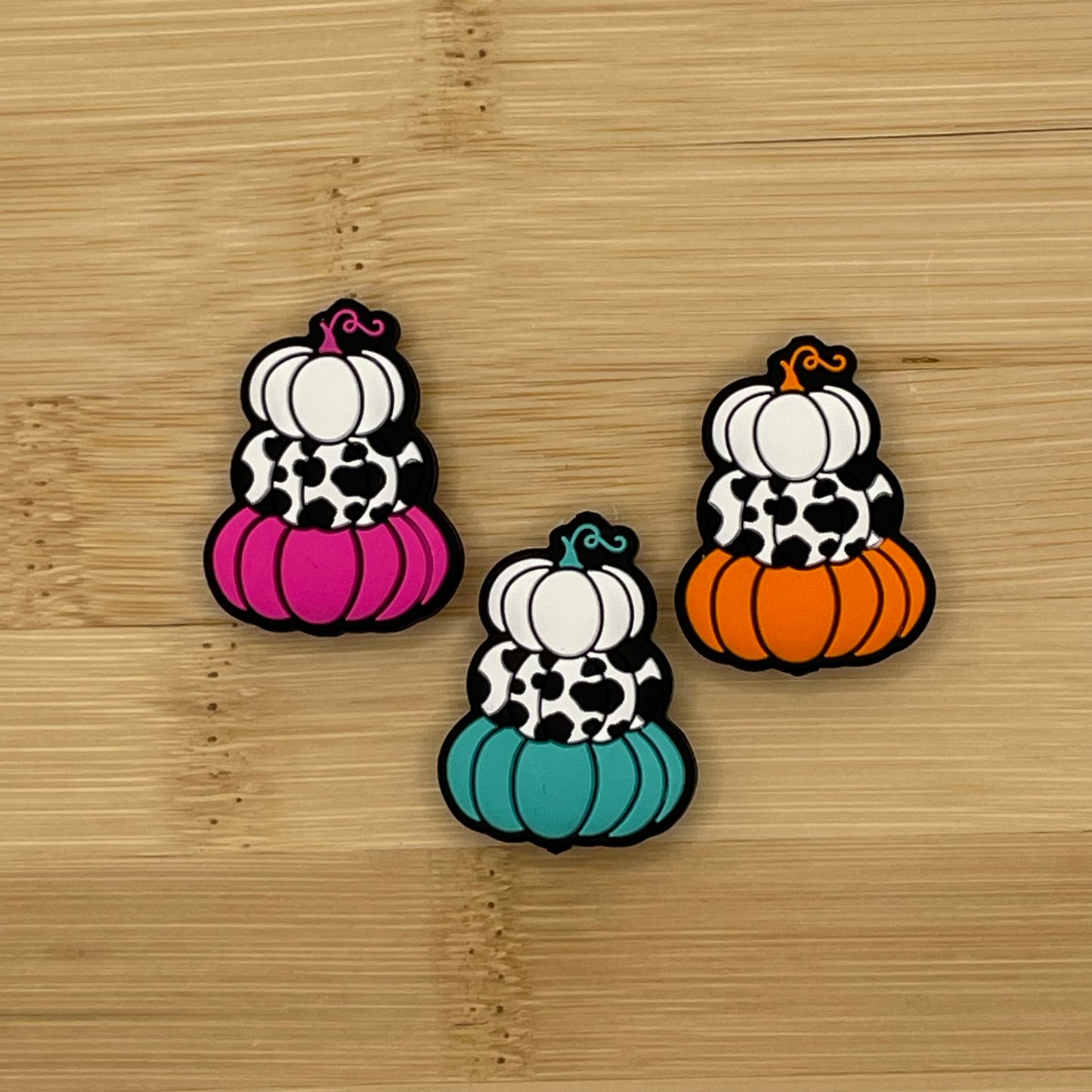 Stacked Pumpkin Focal Bead