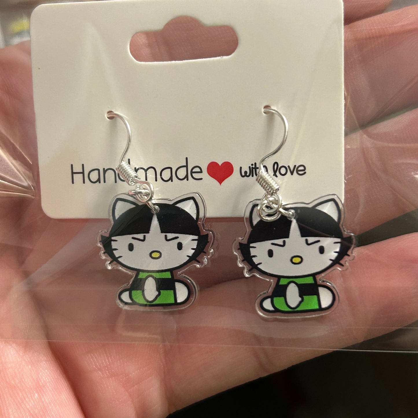 Hello Kitty Cosplay Acrylic Earrings