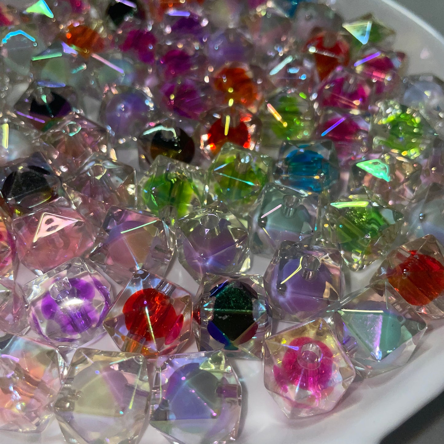 Hexagon Double Layer Bead Mix