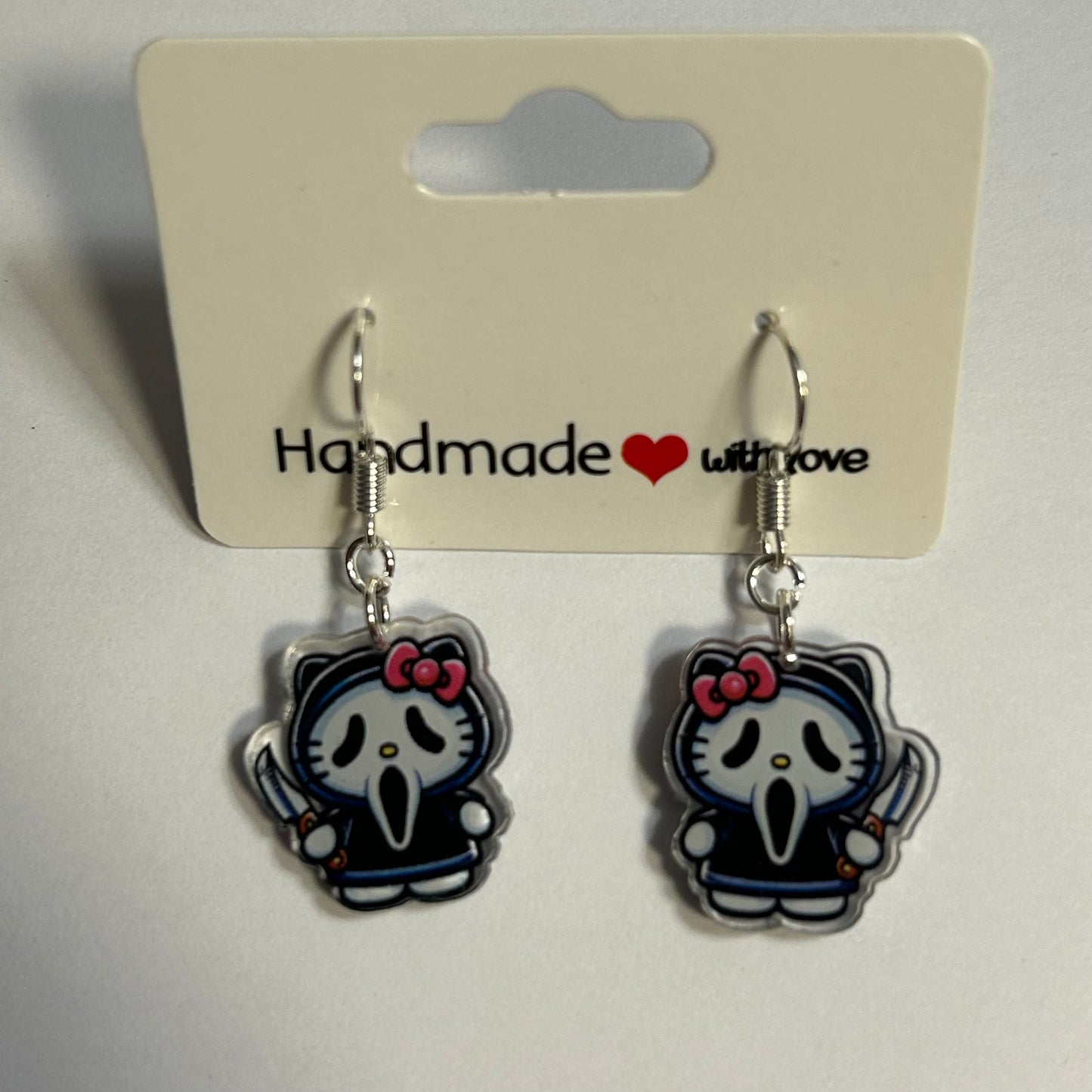 Hello Kitty Cosplay Acrylic Earrings