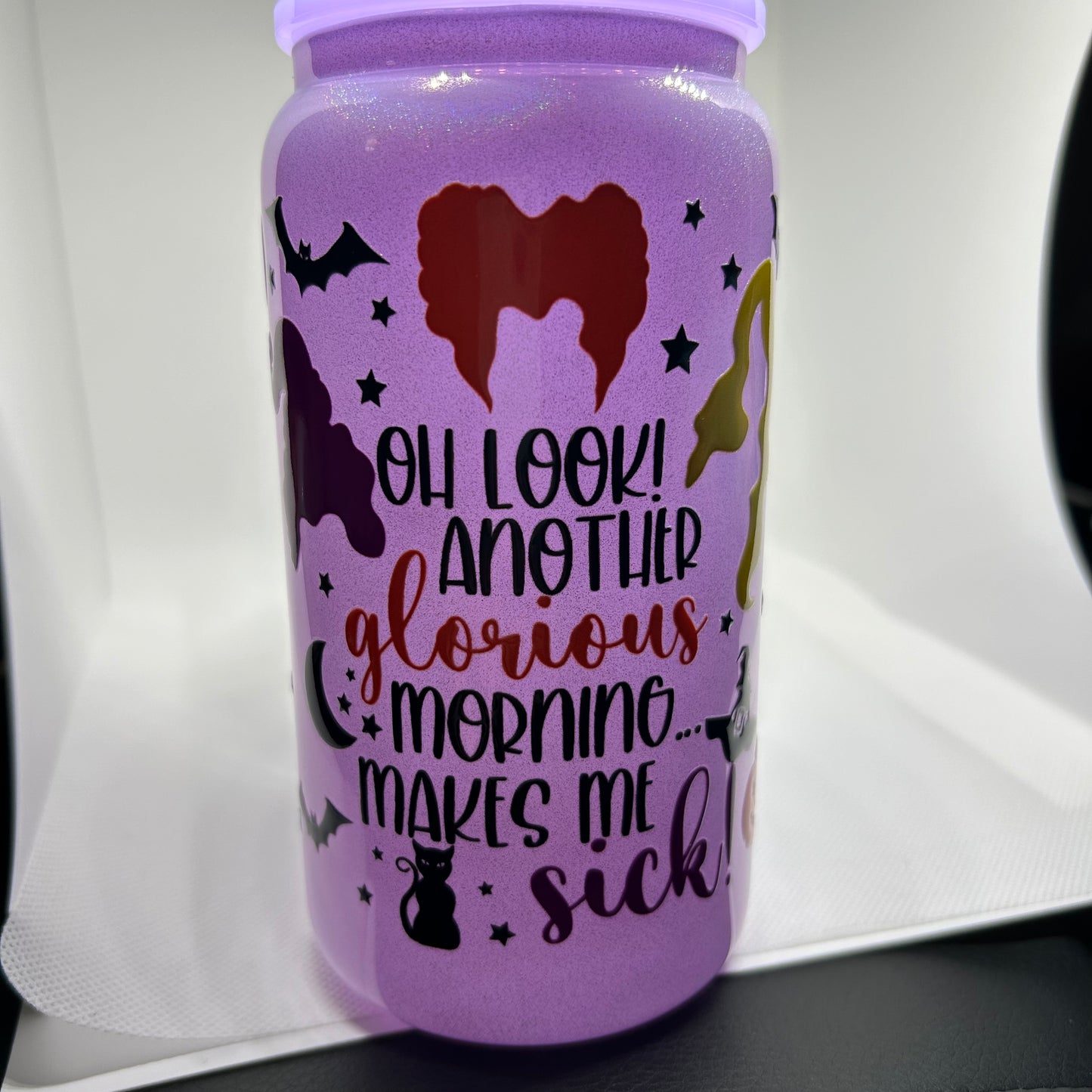 Hocus Pocus 16oz Glass Tumbler
