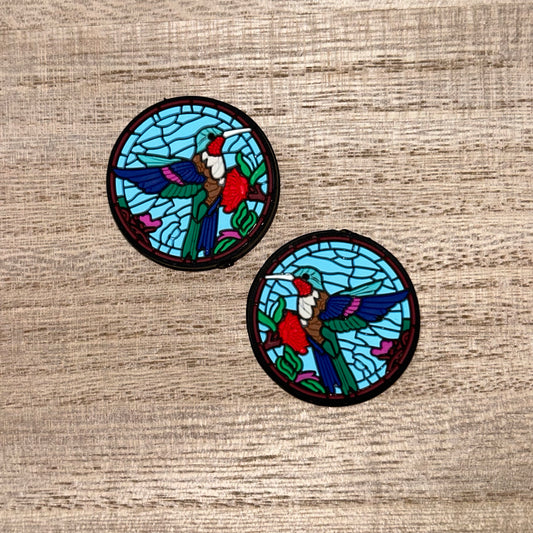Hummingbird Stained Glass Focal Bead