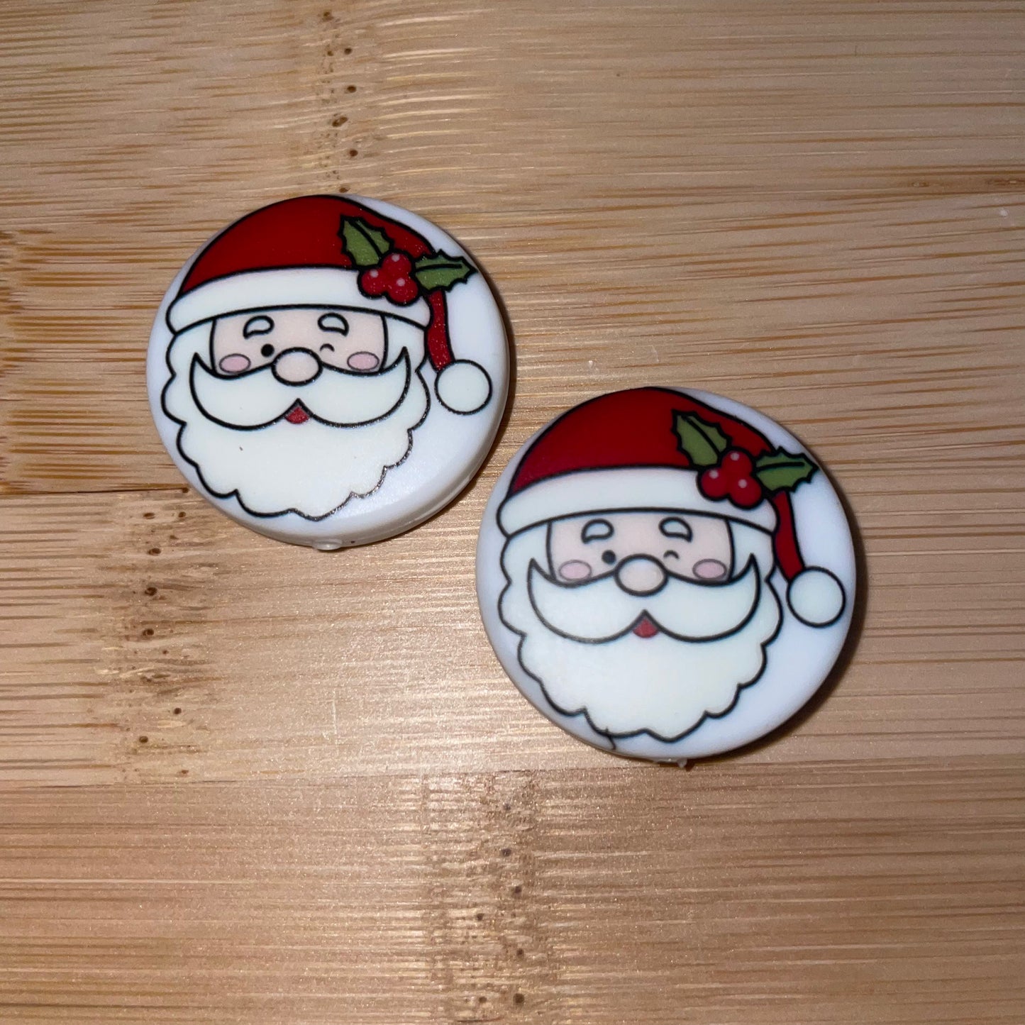 Winking Santa Focal Bead