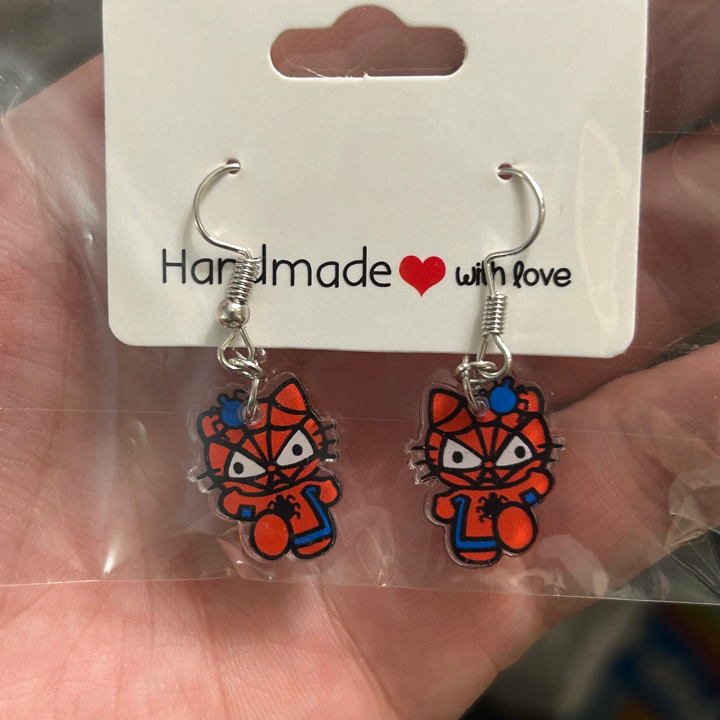 Hello Kitty Cosplay Acrylic Earrings