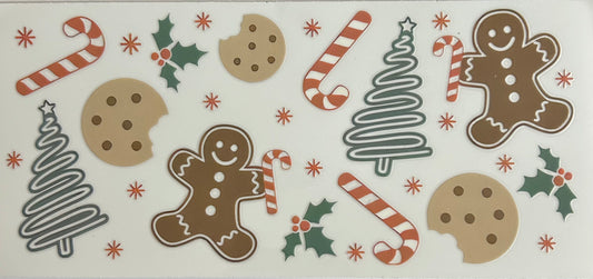 Gingerbread and Candy Cane Cup Wrap