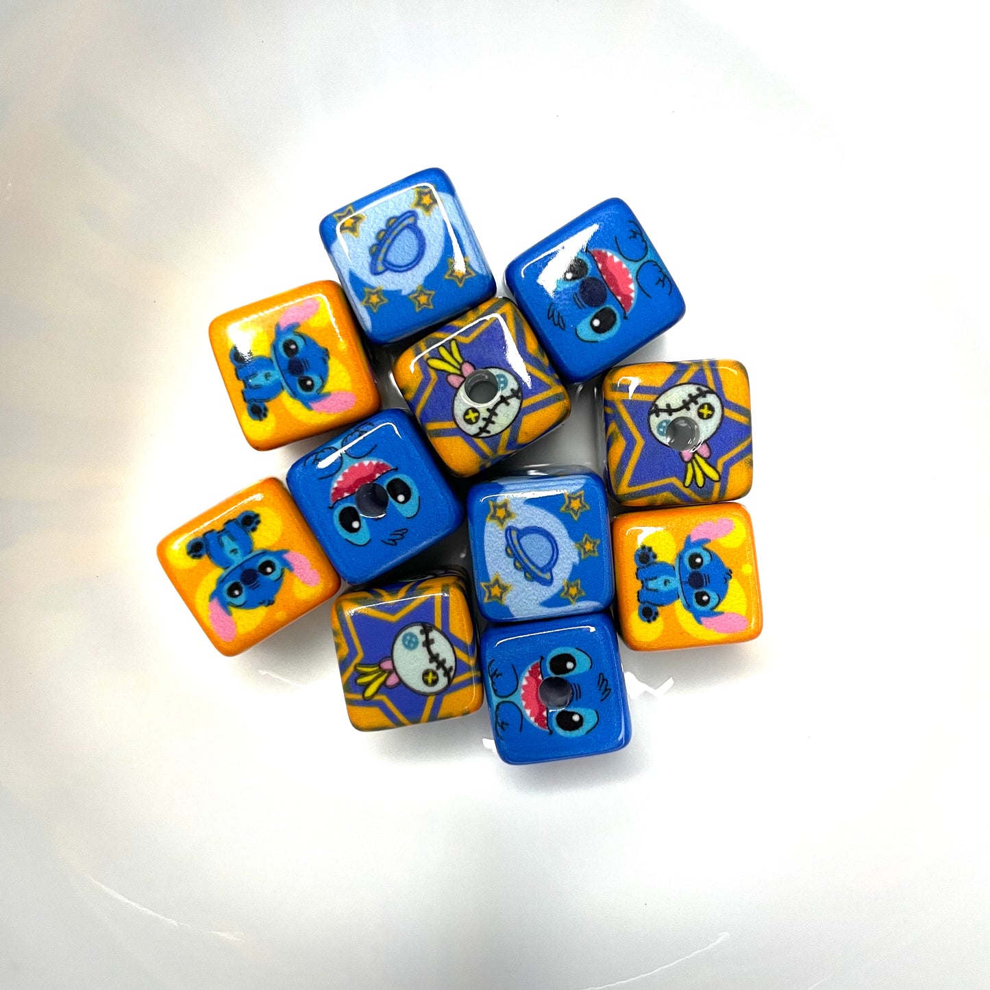 Stitch Acrylic Bead Mixed Pack