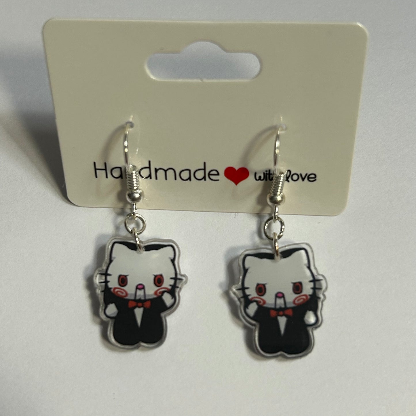 Hello Kitty Cosplay Acrylic Earrings
