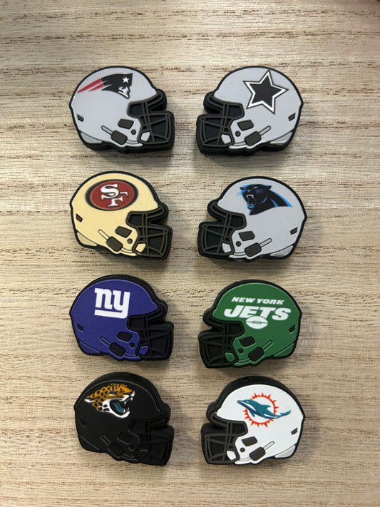 Football Team Helmets Focal Bead